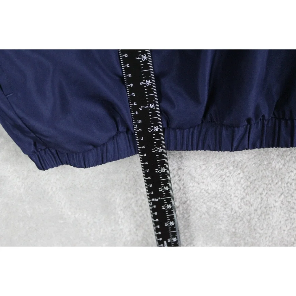 FJ DryJoys Vest‎ Mens L Navy Blue 1/4 Zip Mock Neck Windbreaker Jacket Golfing